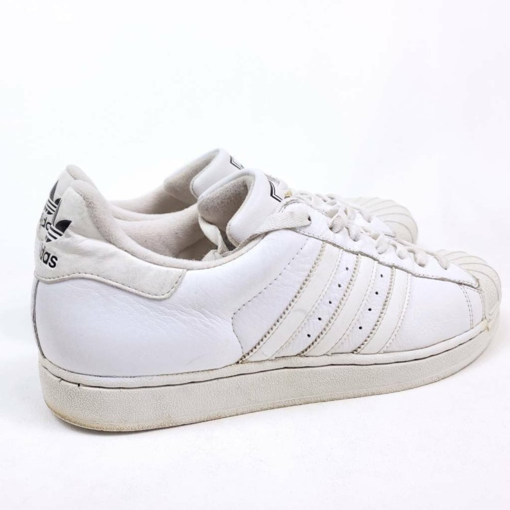 Adidas Originals Mens 10.5 Shoes White Shell Top 2003 Retro Sneakers Leather - Picture 10 of 10